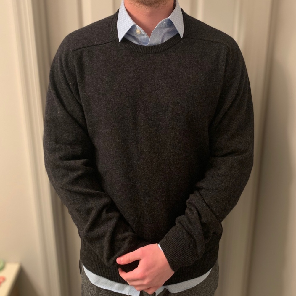 M&S Black Lambswool Sweater
